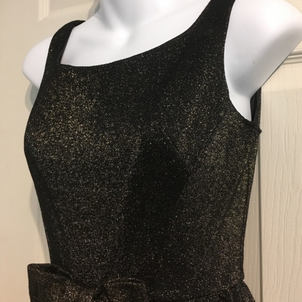 🥂✨ Sparkly Vintage Dress w Bow ✨ - Picture 5 of 12